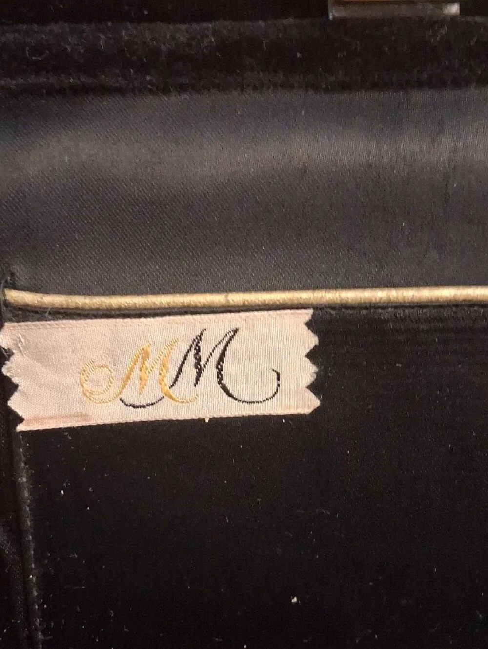 Black Velvet Clutch Bag MORRIS MOSKOWITZ
